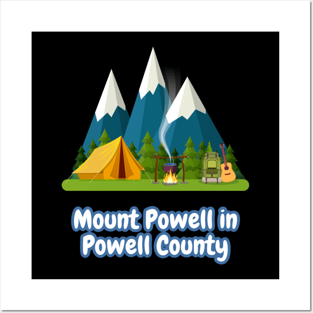 Mount Powell in Powell County Wall Art by Canada Cities